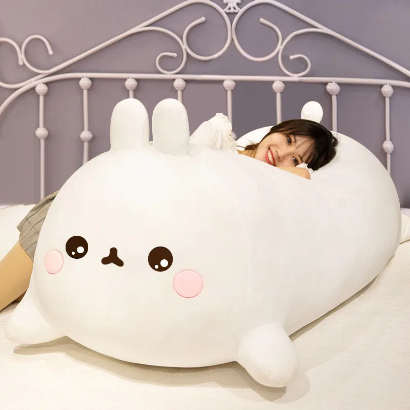 

50cm Long Cloud Bunny Stuffed Hug Pink Rabbit Girl Nap Sleeping Throw Pillow Pregnant Cushion Boyfriend Eye Mask Gift