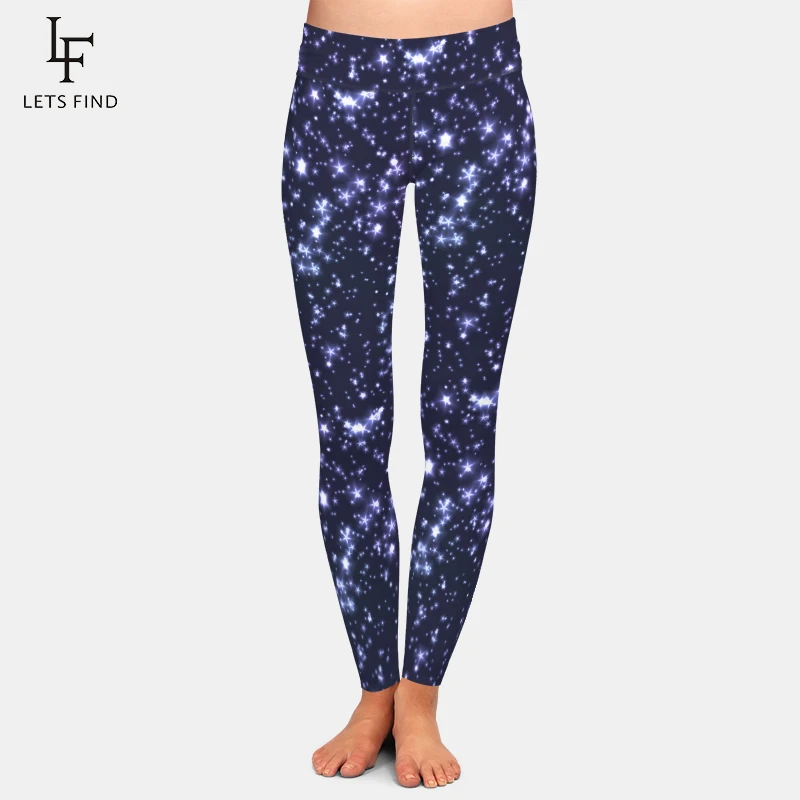 LETSFIND New 2019 Print Leggings 3D Galaxy Digital Printing High Waist Fashion Women Casual Leggings