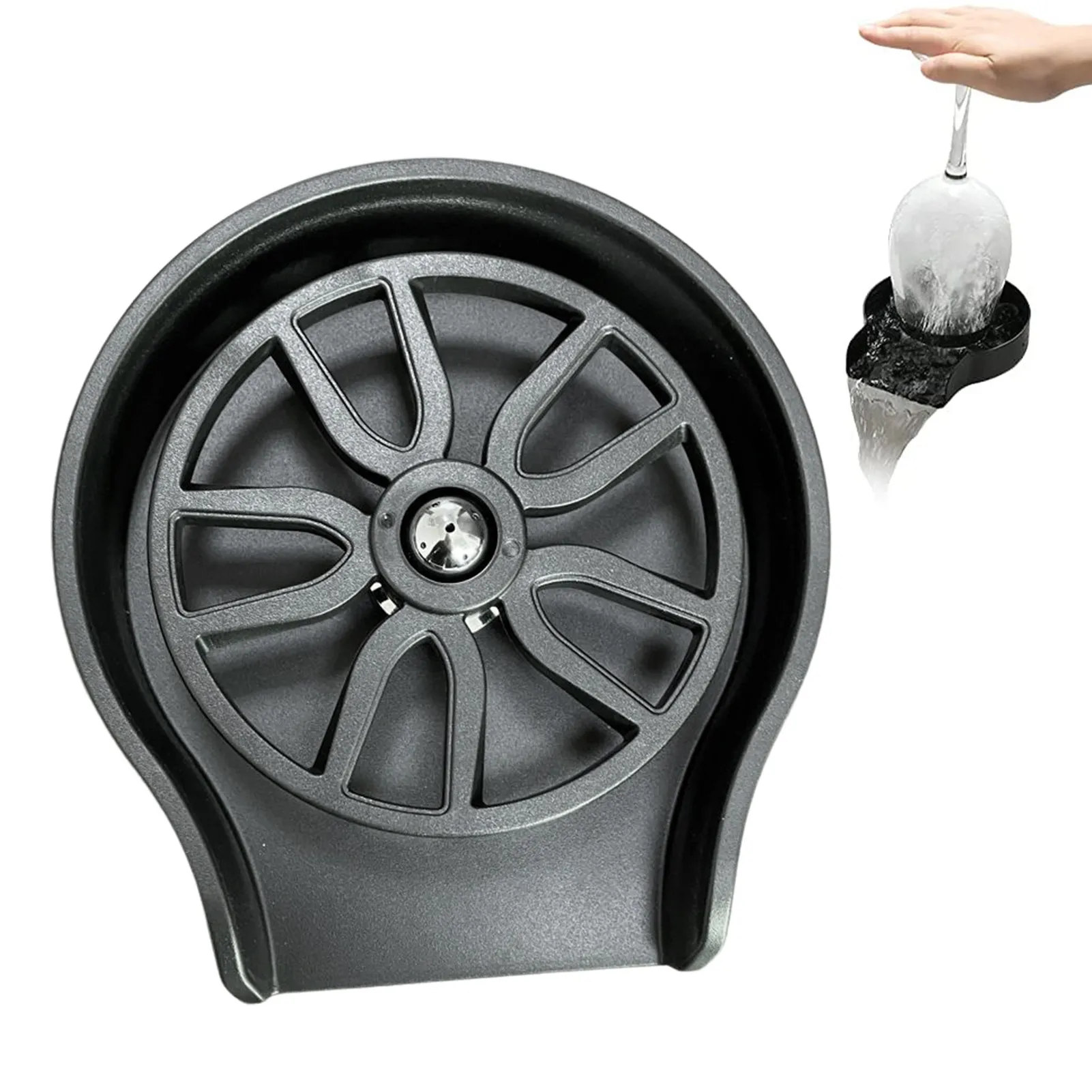 

Faucet Glass Rinser For Kitchen Sink Automatic Cup Washer Bar Glass Rinser Coffee Pitcher Wash Cup Tool Kitchen Sink Accessories