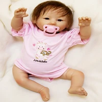 popular cute newborn 20inches high quality reborn toddler princess girl silicone doll adorable lifelike baby bonecas bebe menina
