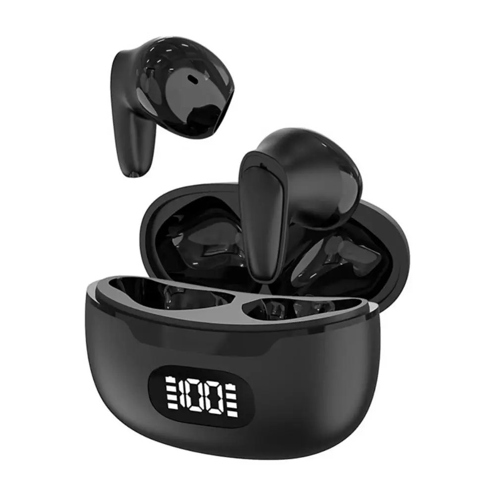 

Led Digital Display Wireless Headsets Mini With Mic Earphones Noise Reduction Sport Headset Earbuds Touch Control Low Delay