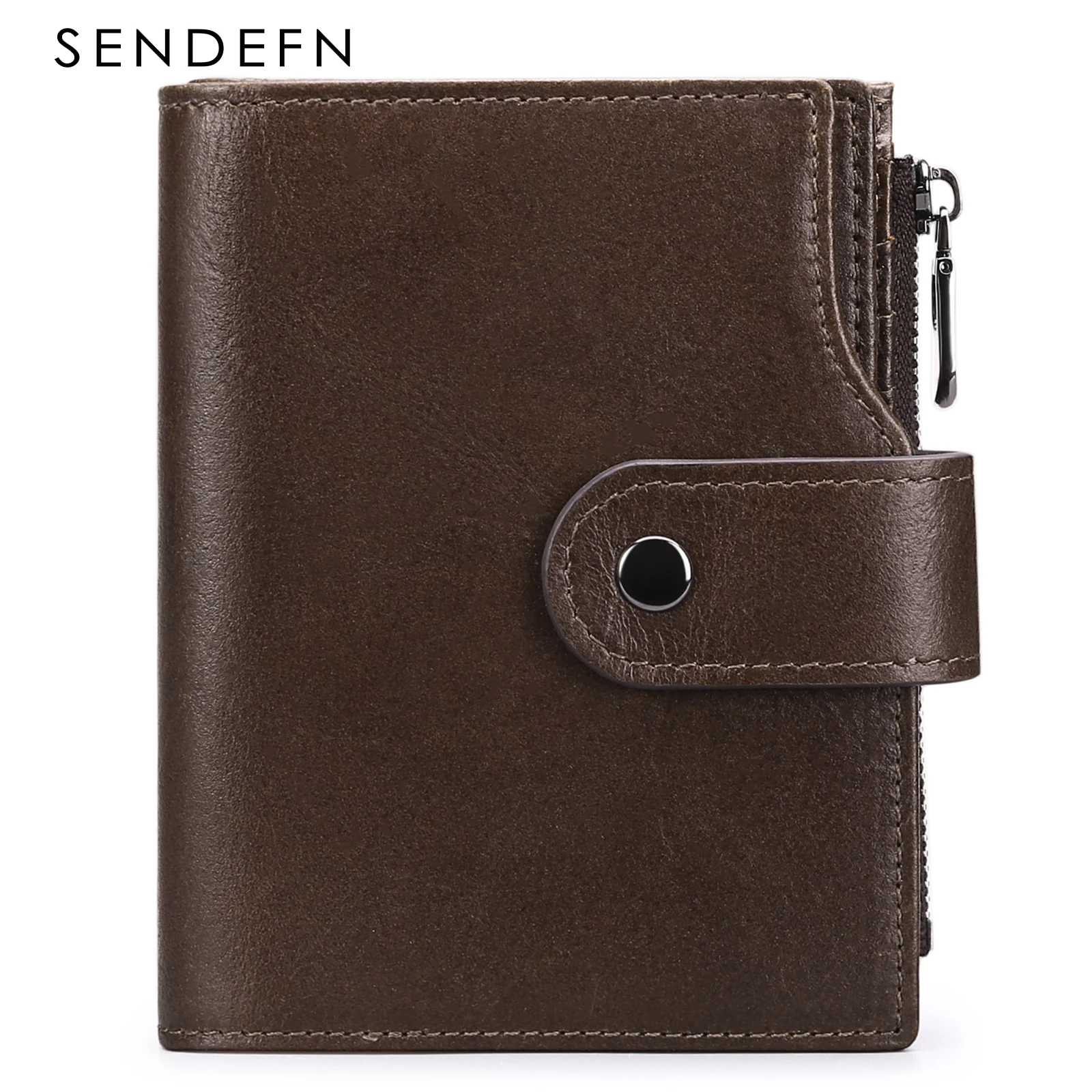 Vintage Short Men Wallets Slim Card Holder Rfid Wallet With Money Clip Anti Theft Purse Business Male Pocket