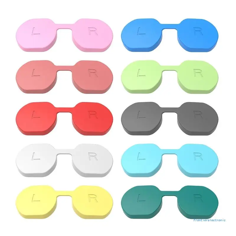 

Shock-resistant VR Glasses Cover Caps Silicone Protective Cover for PS VR2 Headset Glasses Lens Caps VR Dustproof DropShipping