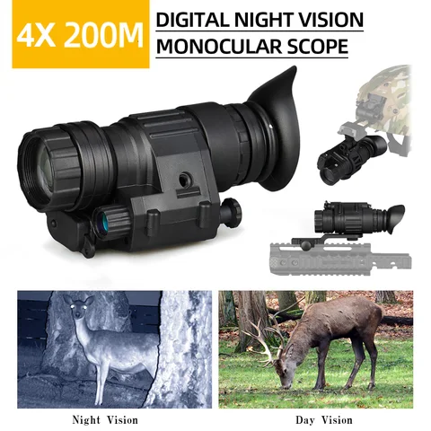 Тактические аксессуары PVS14, охотничий монокуляр ночного видения, NVG, очки, 4 предмета, цифровое ночное видение с J arm w pacatinny rail