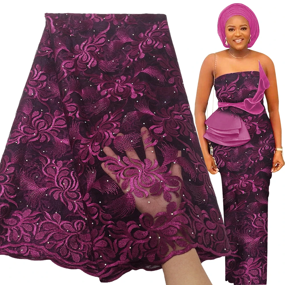 Французская Тюлевая кружевная ткань Texgate Высококачественная вышивка бисером