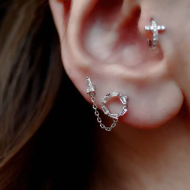 

Уникальный дизайн циркониевые кисточки мини серьги женские S925 изысканные элегантные модные фокусирующие вечеринки банкет юбилей подарок