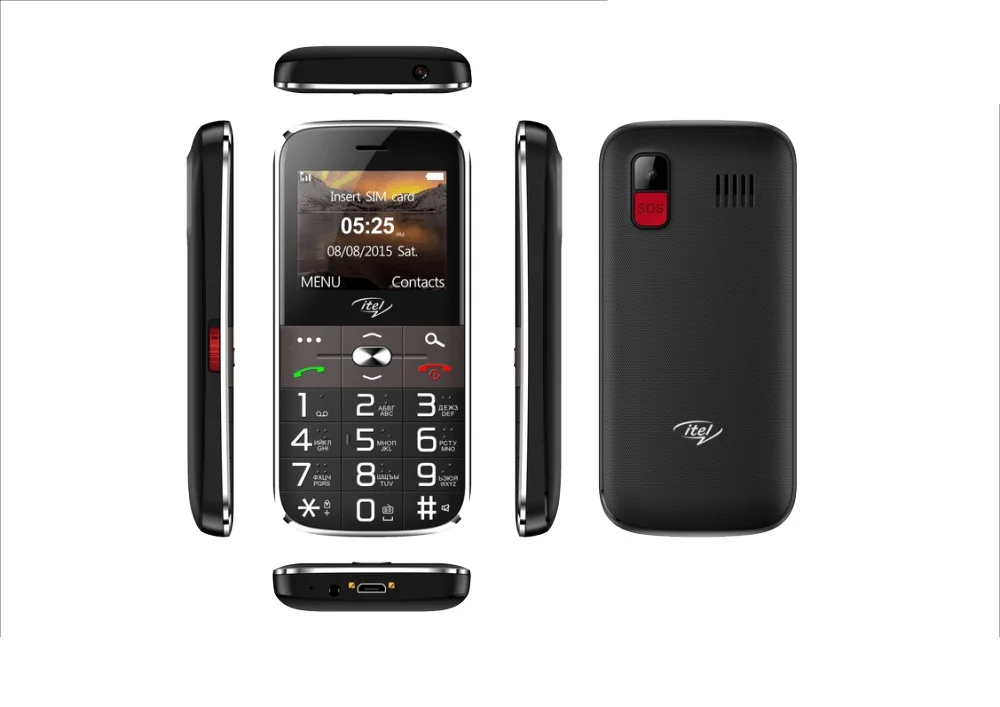 Телефон сотовый Itel it2590 Black 2 2'' 32MB RAM up to 32GB flash 0.08Mpix Sim GSM 900/1800 BT v2.1 FM Micro