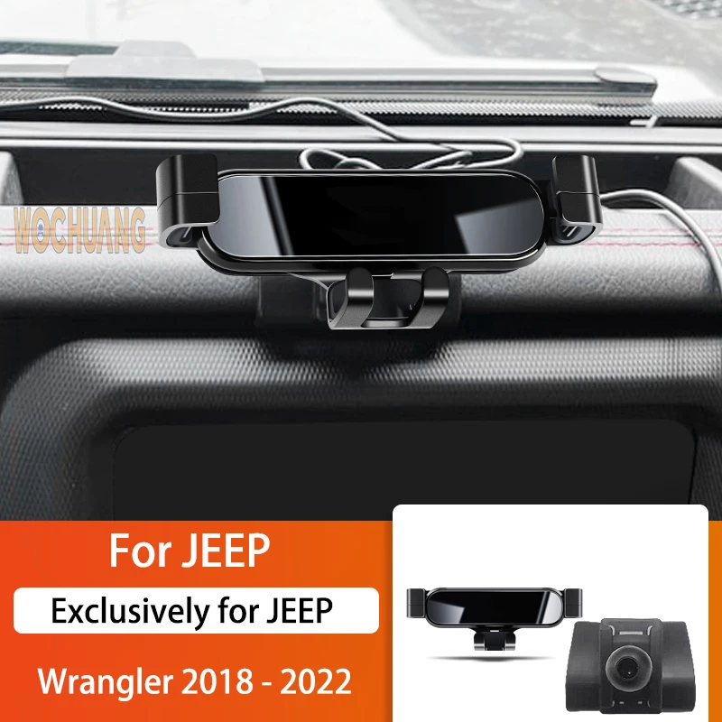 

Car Mobile Phone Holder For JEEP Wrangler 2018-2022 360 Degree Rotating GPS Special Mount Support Navigation Bracket Accessories