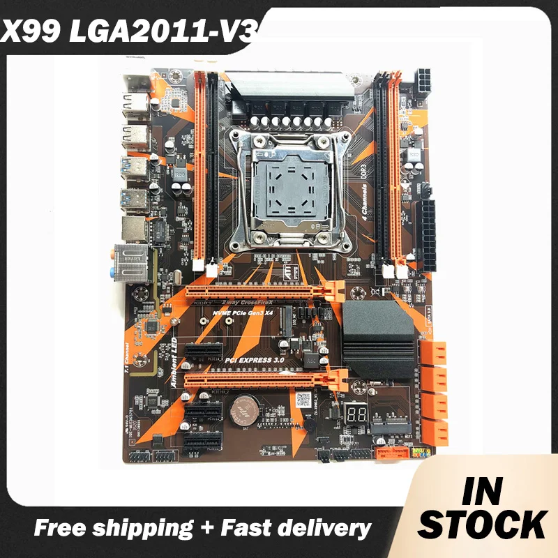 

Материнская плата X99 LGA2011-V3 DDR3 PC3, материнская плата REG ECC RAM, память LGA2011-3 E5 2678 V3 для ПК, игровая материнская плата, быстрая доставка
