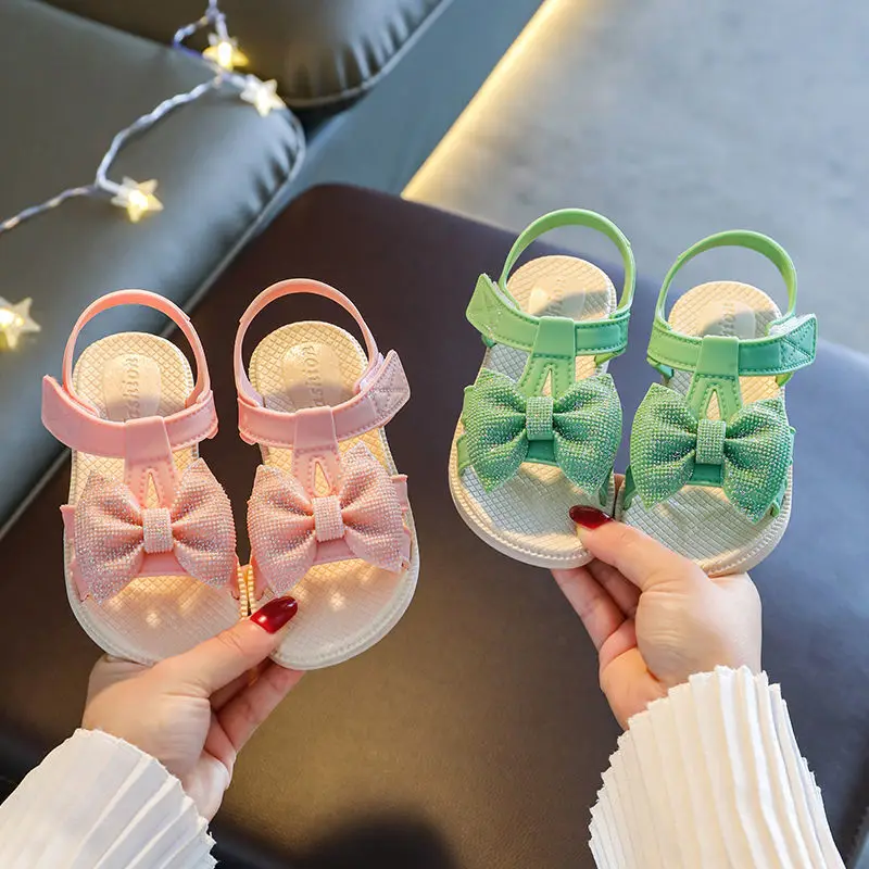 

Toddler Girl Shoes 2022 New Baby Soft Sole Fashion Shoes Girls' Non Slip Walking Shoes Japanese Little Girls' Lovely Beach Shoes