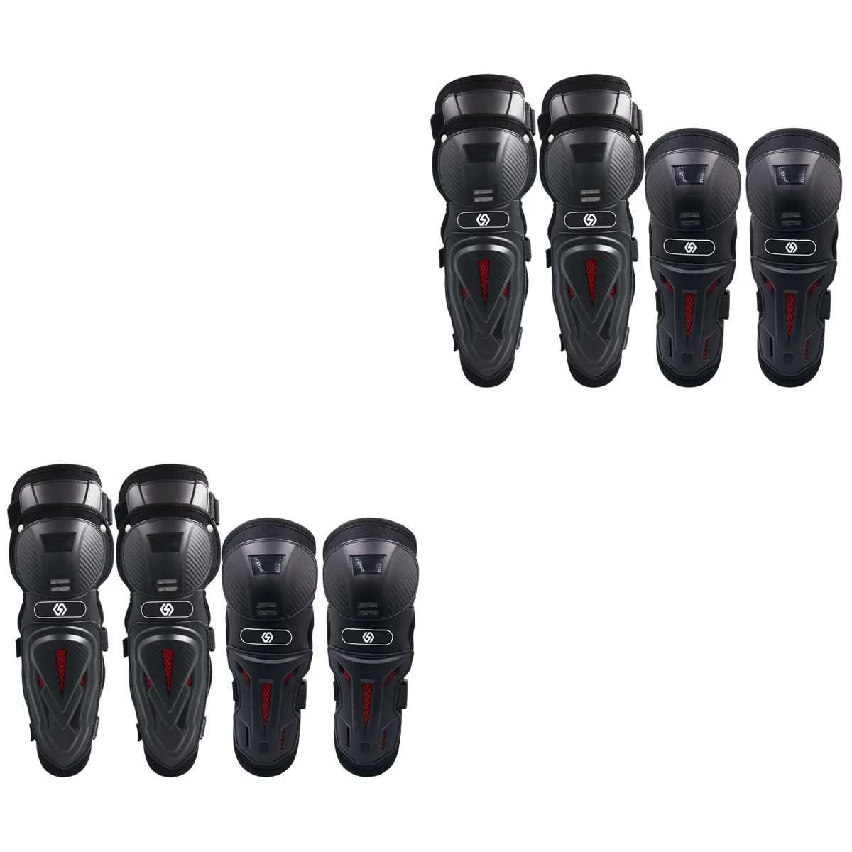 

8 pcs Motorcycle Limbs Protector Protective Gear Riding Knee Pads Elbow Pads