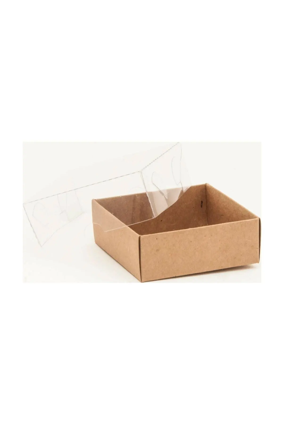 

Cardboard Box with Acetate Lid 8x8x3 50.pcs KRAFT
