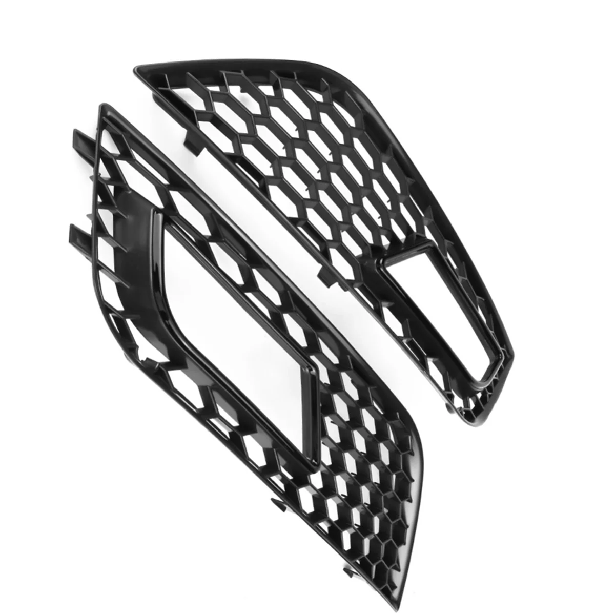 Черный передний бампер противотуманная лампа решетка с Сотами для Audi A4 B8.5 Standard