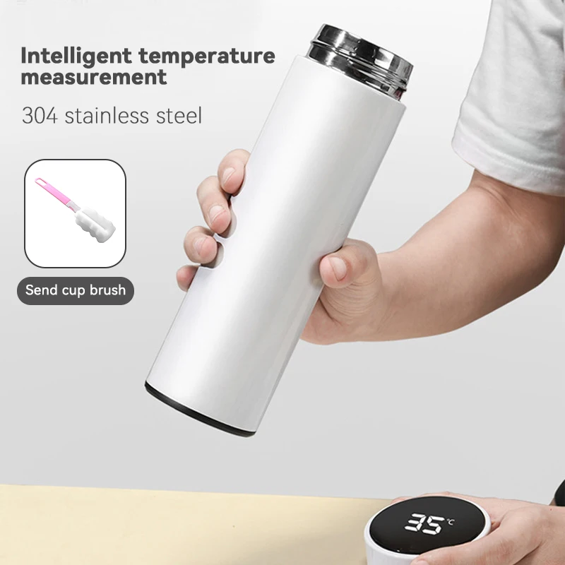 

Умная изоляционная чашка 400 мл, портативный ЖК-дисплей температуры для студентов, мужская и женская бутылка для воды, умный термос, чашка