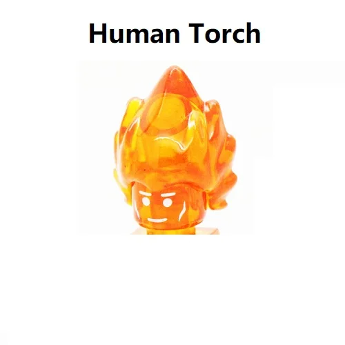 Fantastic Four Human Torch Building Blocks Mini Action Figure Toys