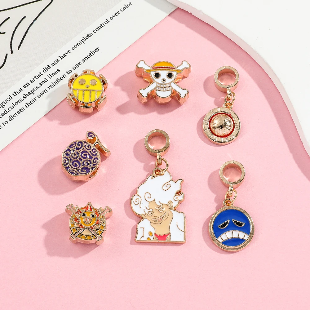 Цельный Эмалевый Браслет D.Luffy с обезьяной сделай сам браслет ожерелье ювелирные