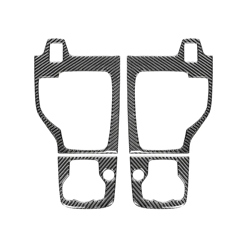 Карбоновая внутренняя панель переключения передач рамка медиа-кнопки наклейка