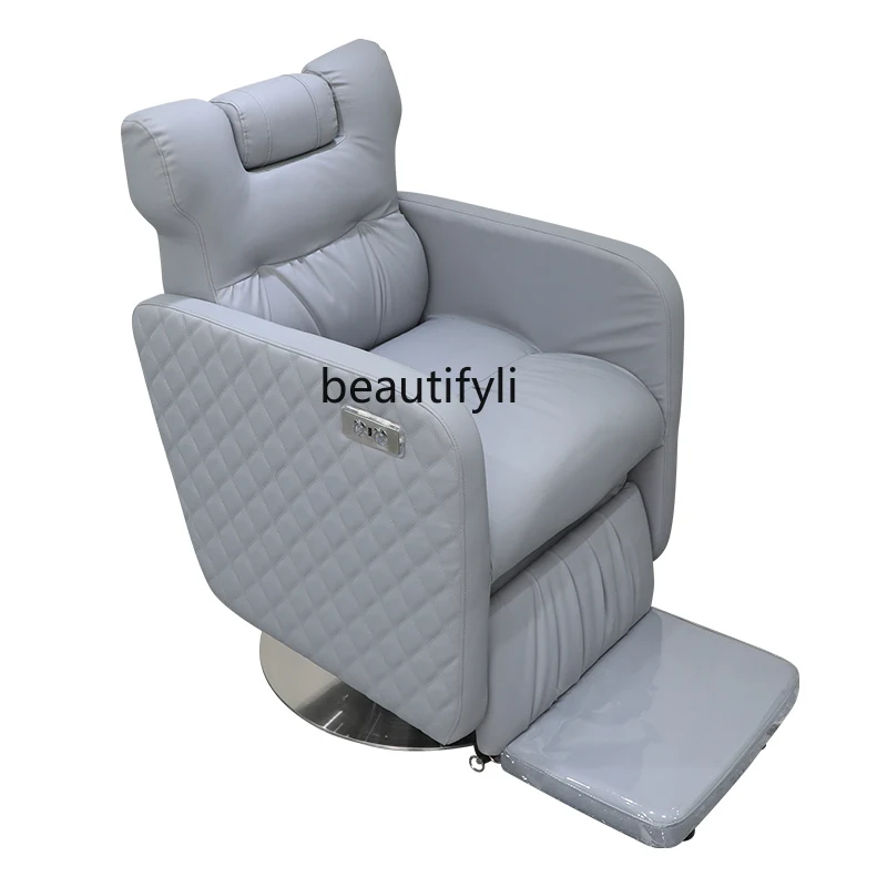 

Electric Lifting Large Chassis Chair Can Be Put down Barber Beauty Chair Hair Cutting Chair