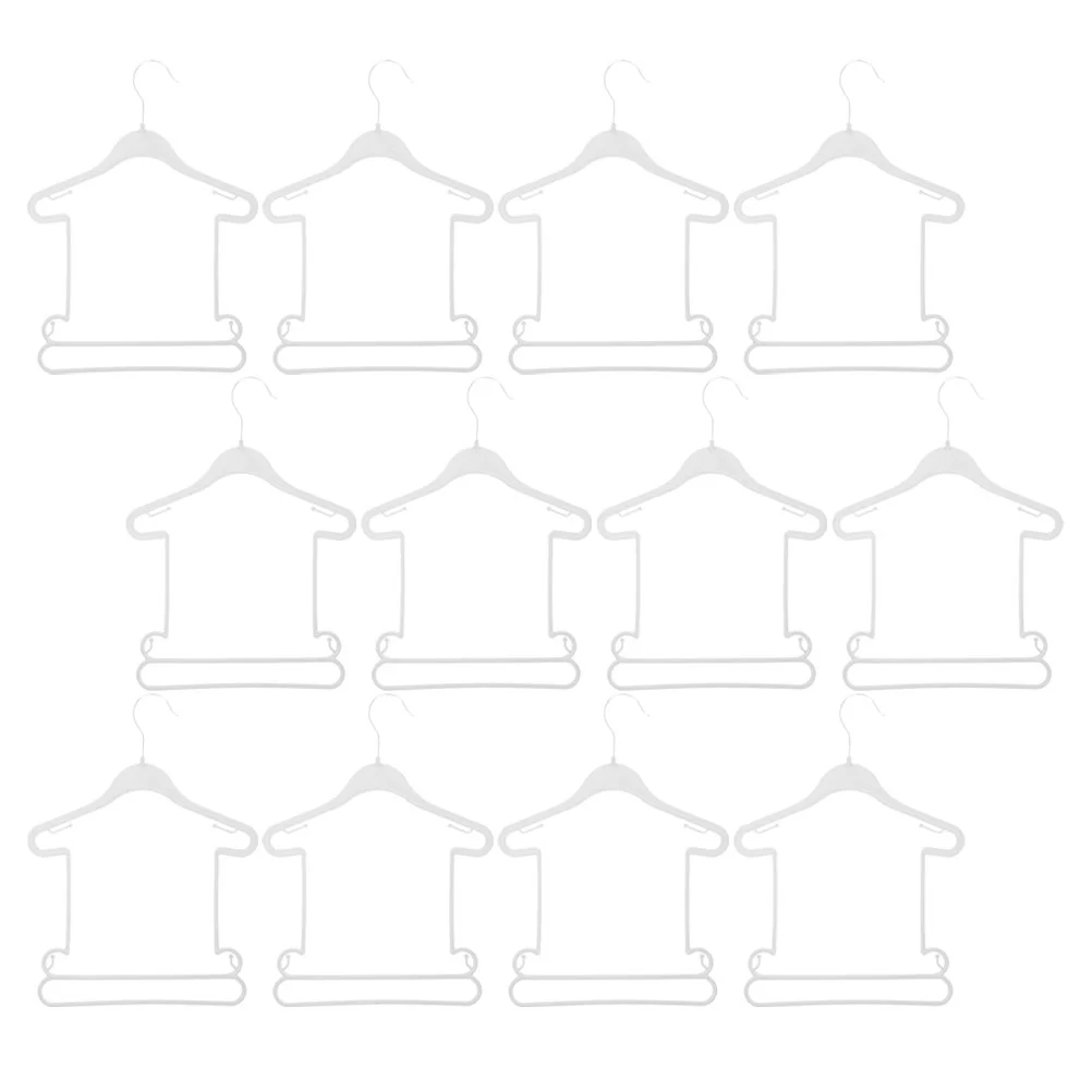 12 шт. детские вешалки детский костюм шкаф сиамский белый пластик для детей