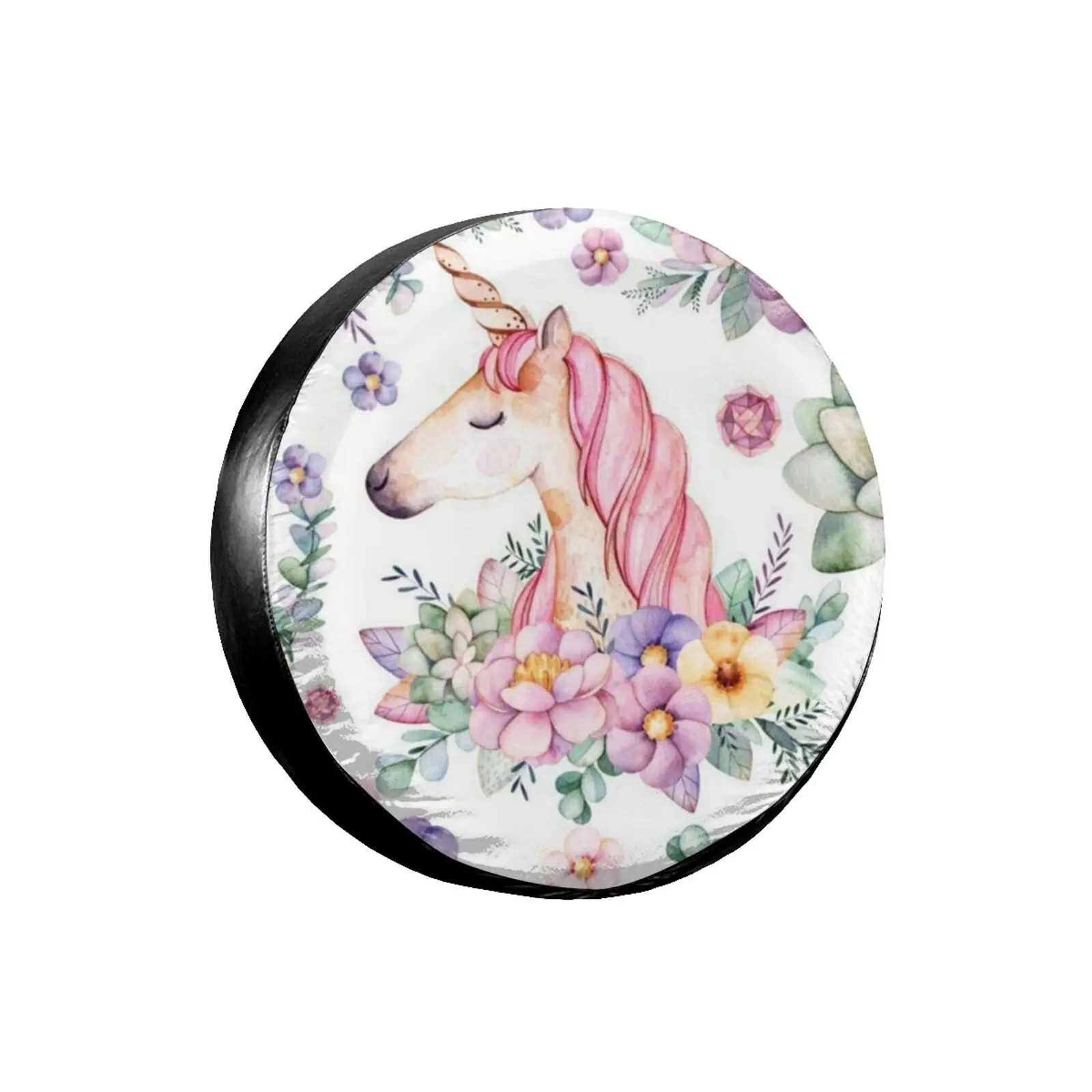 

3D Printed Horse Spare Tire Cover Waterproof Dust-Proof UV Sun Wheel Tire Cover Fit for Jeep,Trailer,