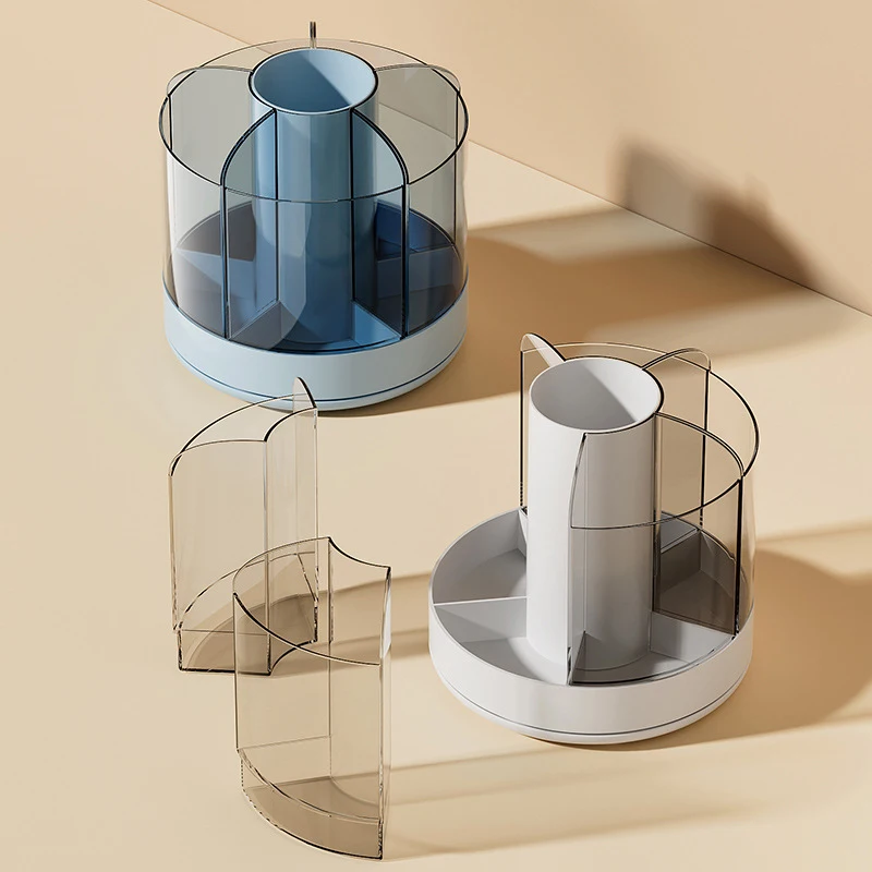 

1 PC Pen Holder Organizer For Desk Cosmetic Organizer 360 Degree Rotating Pencil Holder For Paint Brush Crayon Markers