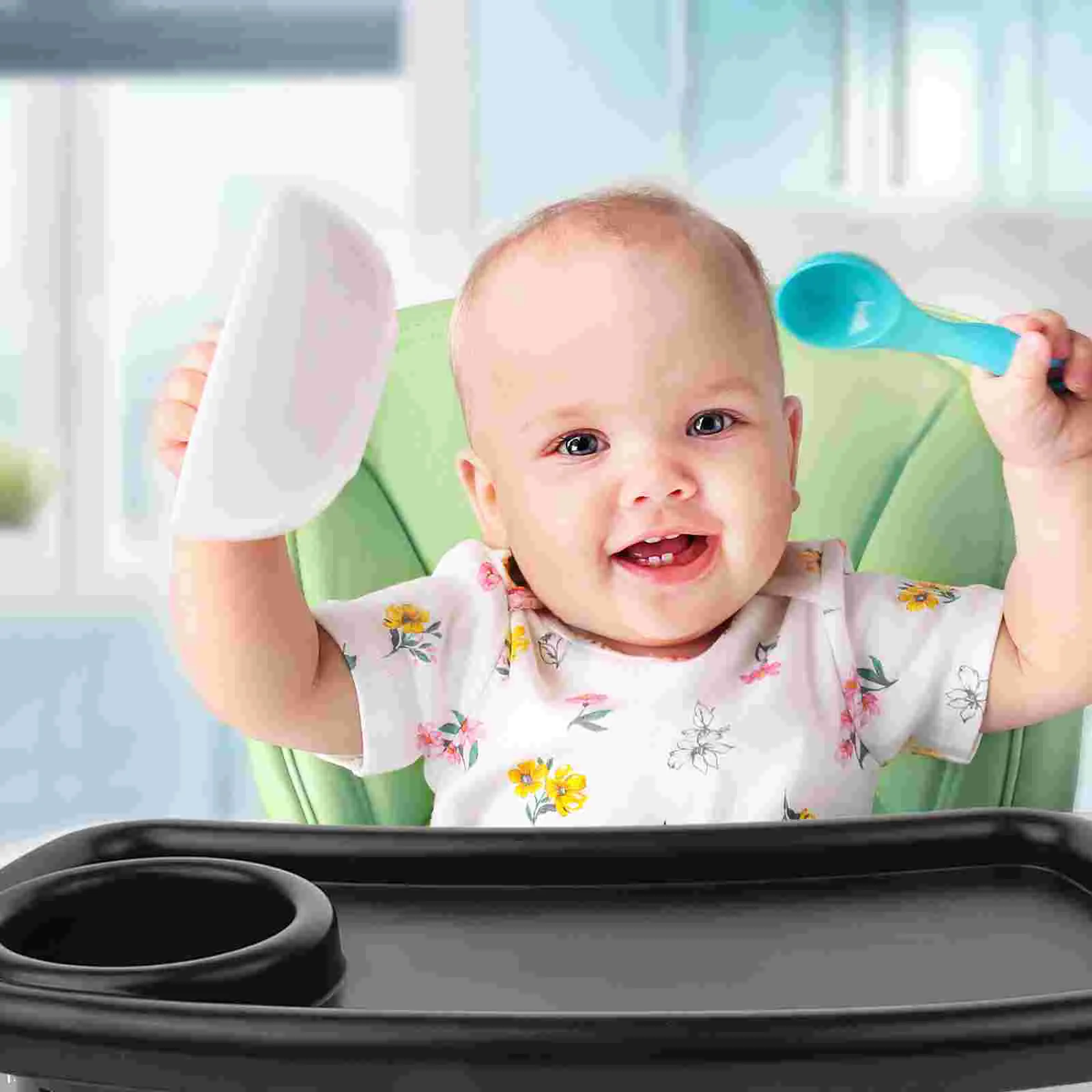 Поднос для обеденной тарелки коляски с подстаканником съемная пластиковая