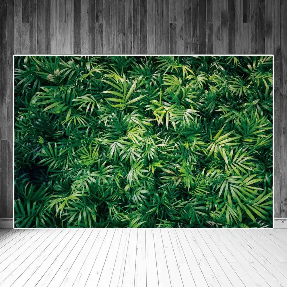 

Tropical Leaves Green Wall Photography Backdrops Party Decors Wedding Bridal Custom Baby Photozone Photocall Backgrounds Props