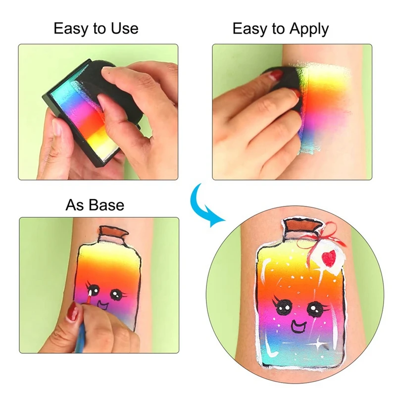 Губки для рисования лица черные губки высокой плотности художественных работ и