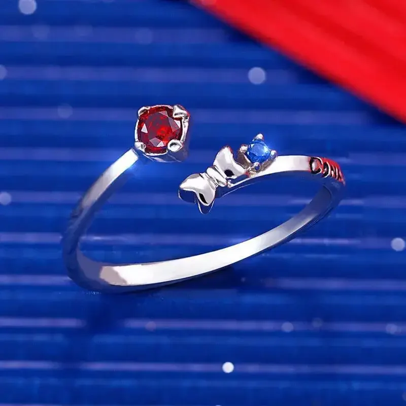 Женское кольцо в стиле аниме Детектив Конан стразы женские кольца ювелирные