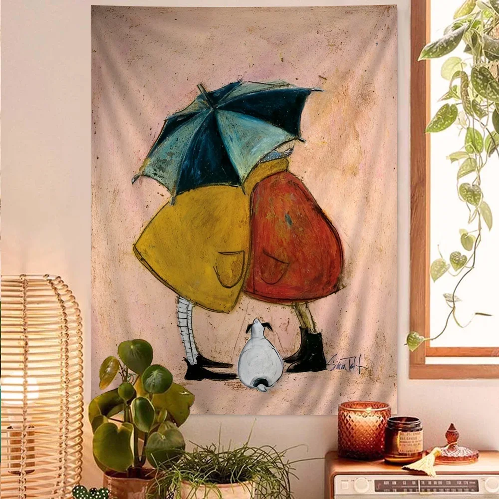 Настенный Гобелен Sam Toft с абстрактным ландшафтом искусство научная фантастика