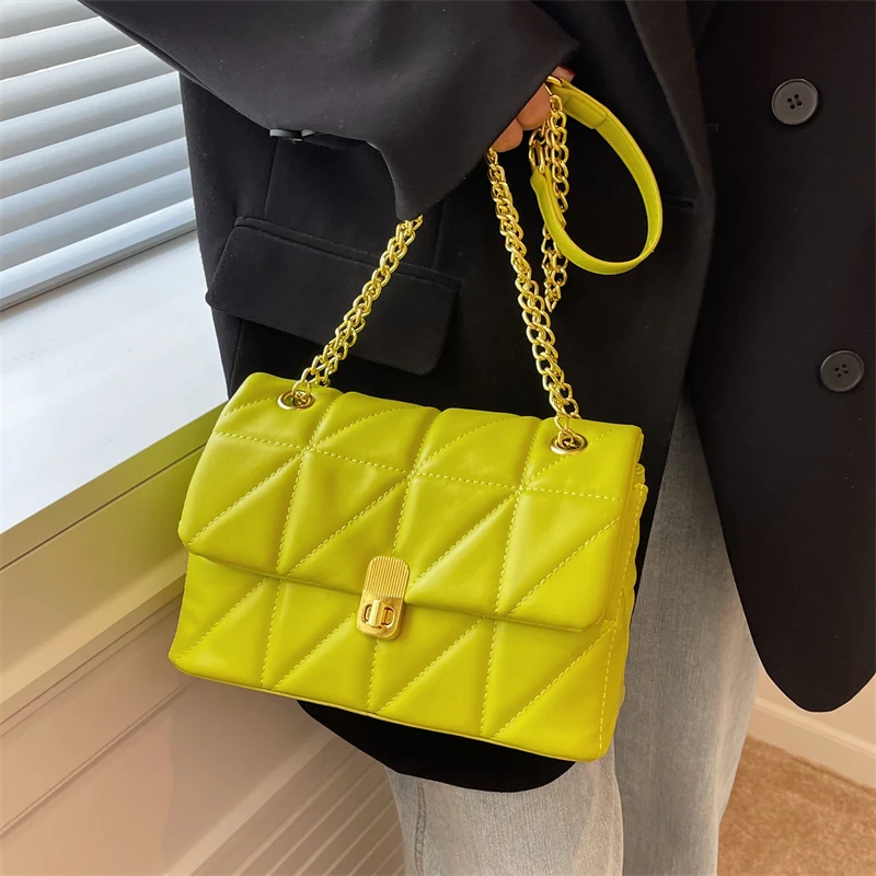 

Small Flap Chain Shoulder Bags for Women 2022 Summer Fashion Brand PU Leather Crossbody Bags Lady Quality Handbags Ans Purses