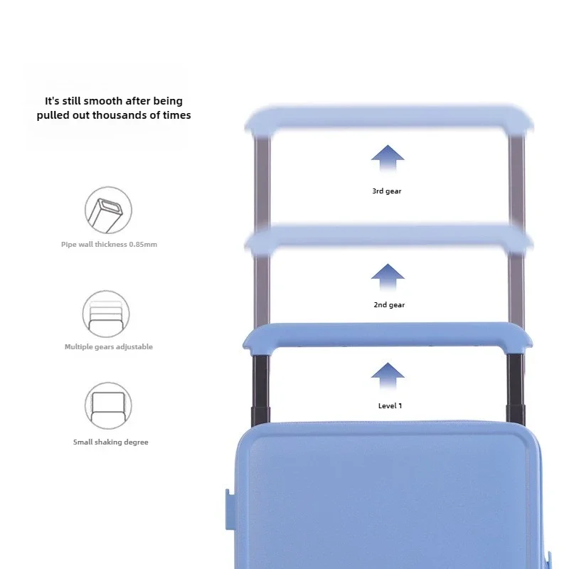 Новый широкий багаж с тягой дорожный чемодан амортизирующим колесом для