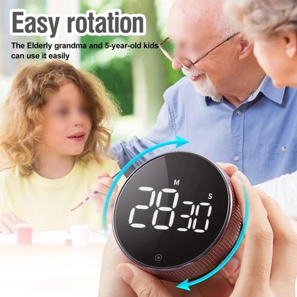 

Digital Kitchen Cooking Timer Magnetic Countdown LED Digital Timer For Home Work Dinner Shower Yoga Study Cosmelology Stopwatch