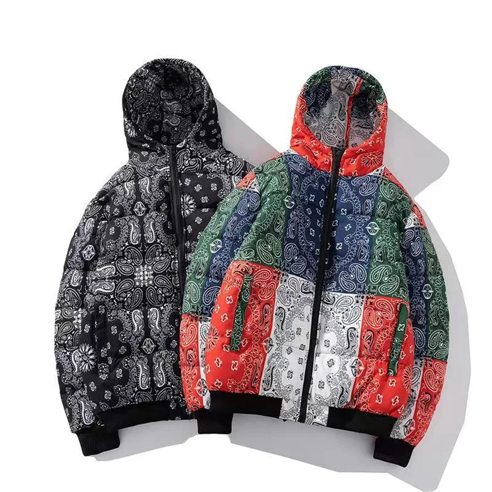 

Winter lovers coat Korean version of the trend of short hooded colorful padded jacket and thick men's padded jacket