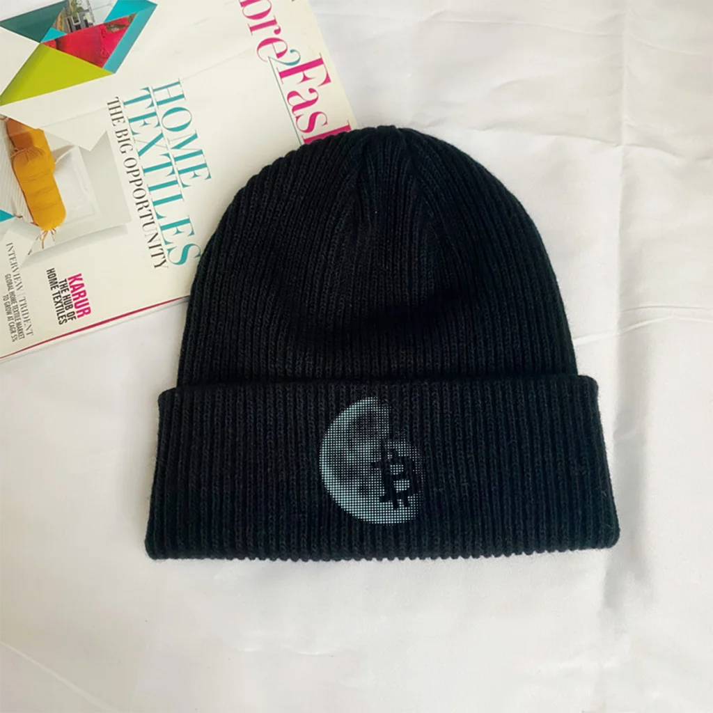 

Bitcoin to the Pixel Moon Skullies Beanie Crypto Winter Warm Knitted Bonnet Unisex Caps Teens Brimless Elastic Hats