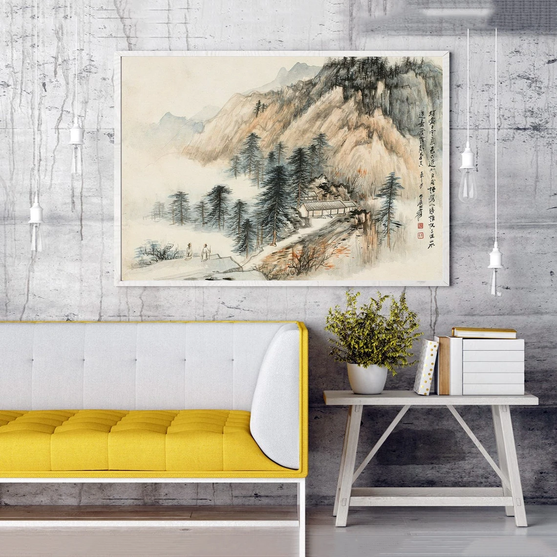 

Japanese Art Mountain Asian Japanese Chinese Paintings Art Poster Photo Canvas Print Wall Painting Home Decor (Unframed)