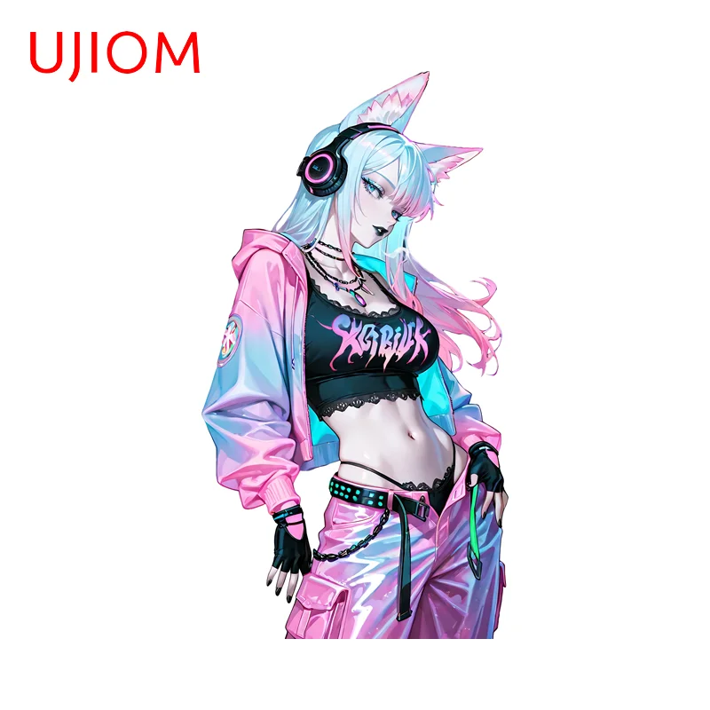 

Настенная наклейка UJIOM Goth Hololive розового цвета