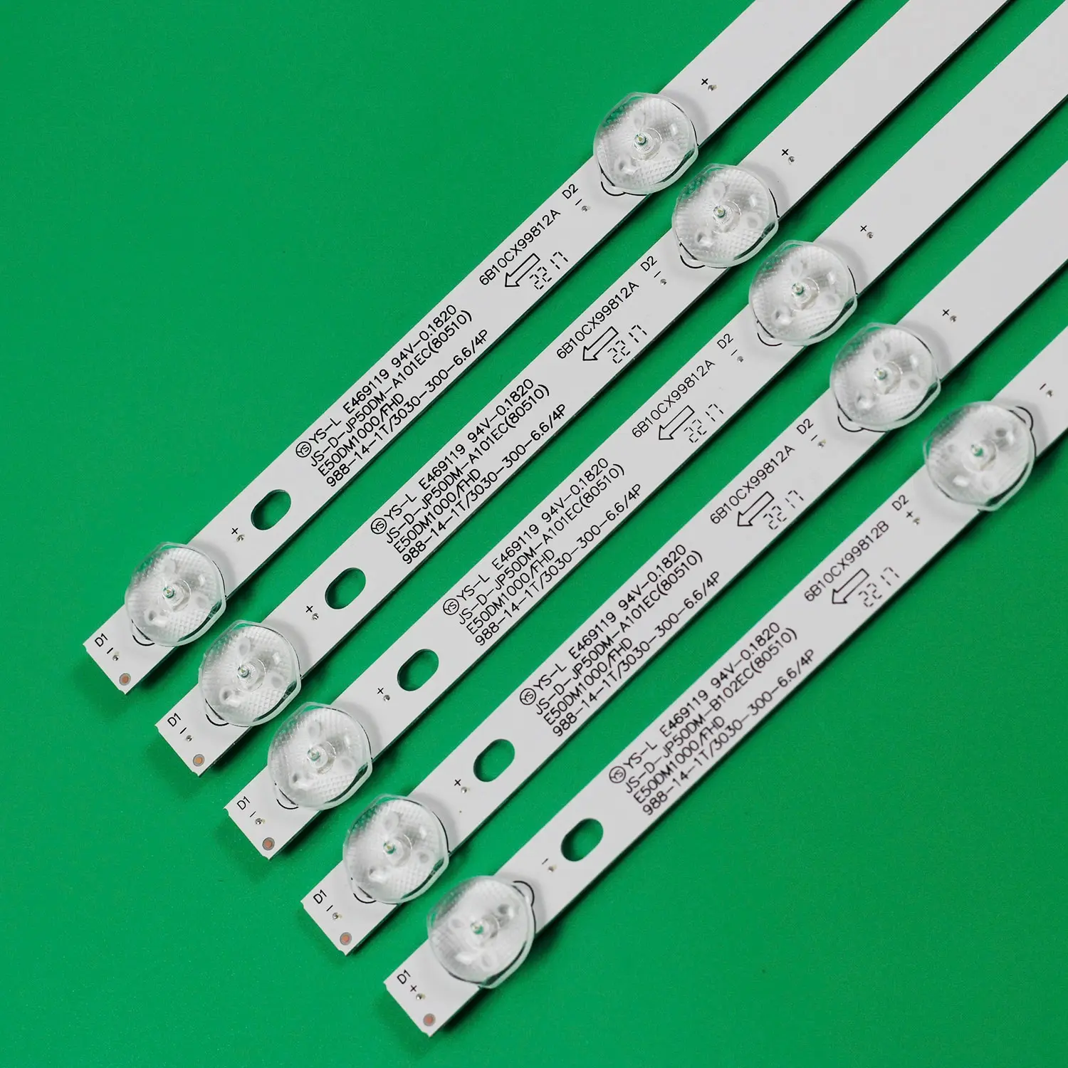 Лента светодиодной подсветки 988 мм для BBK 50LEX-5043/FT2C 50LEM-1043\FTS2C JS-D-JP50DM-A101EC 101EC RC50B19S-4KSM