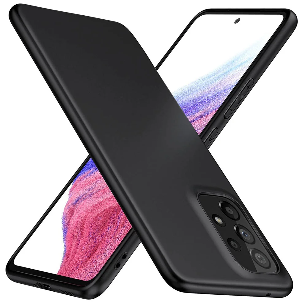

case for samsung a53 5g, black cover a33 a73 samsung a22 a32 4g soft liquid tpu phone cases a 53 5g samsung galaxy a53 case