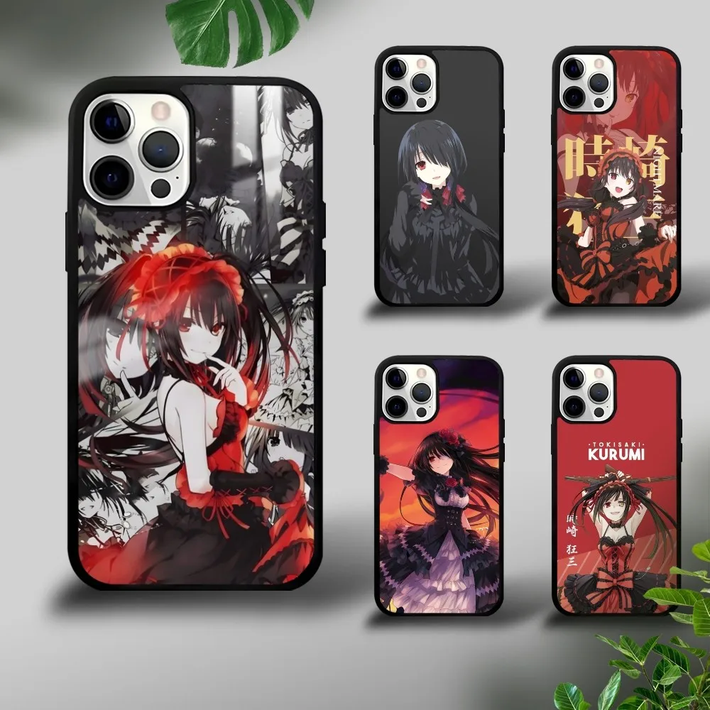Чехол для телефона Tokisaki Kurumi Date A Live iPhone 16 15 14 13 12 11 Pro Xs Max Mini Plus Celulares Hard Funda