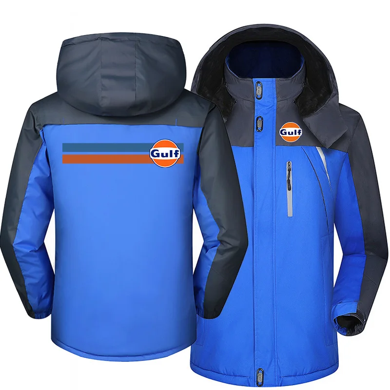 

GULF LOGO 2022 Jacket Windbreaker Waterproof Warm Outdoor Cold-Proof Mountaineering Clothing High quality Coats