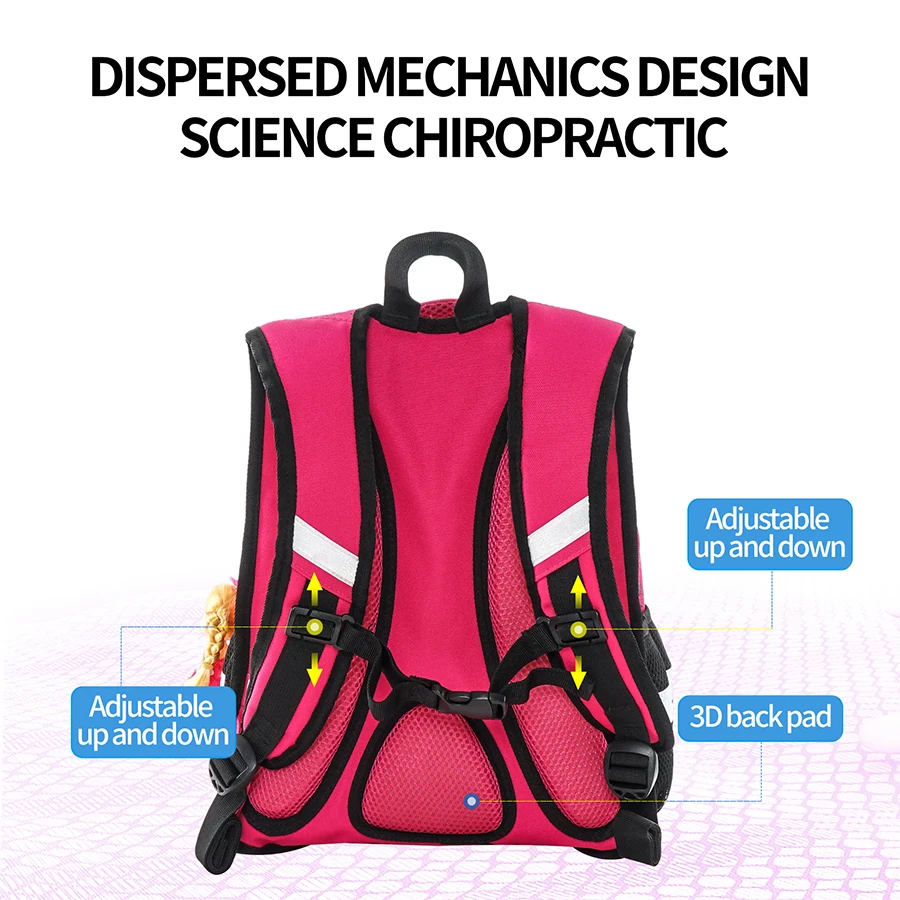 Girls Backpack Cartoon Bear Creative Children School Bags Sweet Kids Lightweight Waterproof Primary BooKbag Orthopedic Rucksack