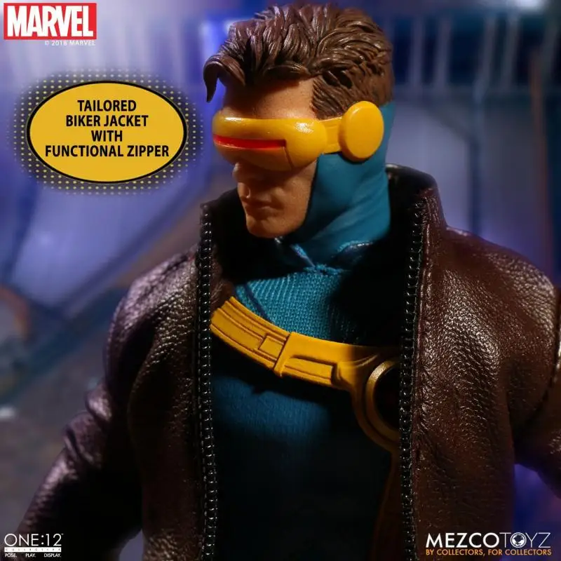 Оригинальная экшн-фигурка в наличии Mezco ONE:12 Marvel Cyclops Аниме Коллекция фигурок