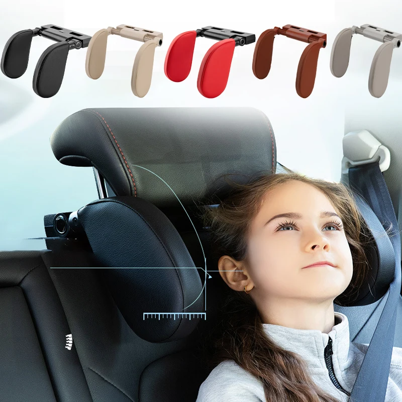 

Car Seat Headrest Pillow Adjustable Head Support Pillow Car Interior U Shaped Pillow Travel Sleeping Cushion for Kids Adults