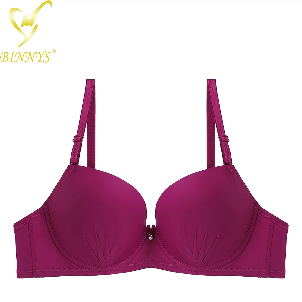 BINNYS B Cup Bra for Women Underwear Latest Girls Simple Style Teenager Ladies Super Quality Push Up Underwire Bra
