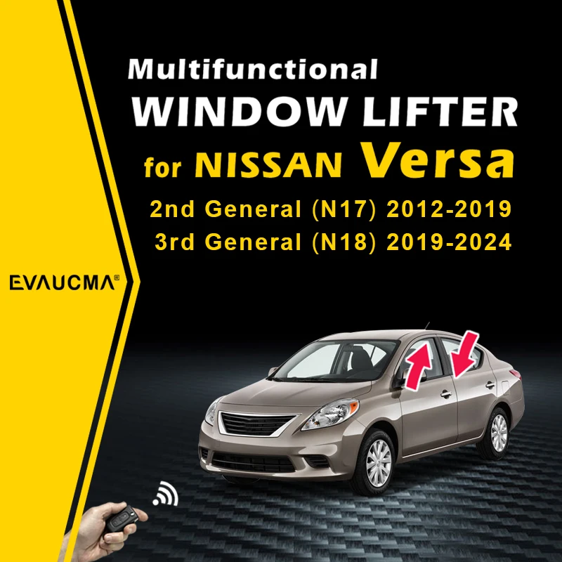 Автомобильный стеклоподъемник для Nissan Versa (N17/N18) Автоматический 4-дверный оконный