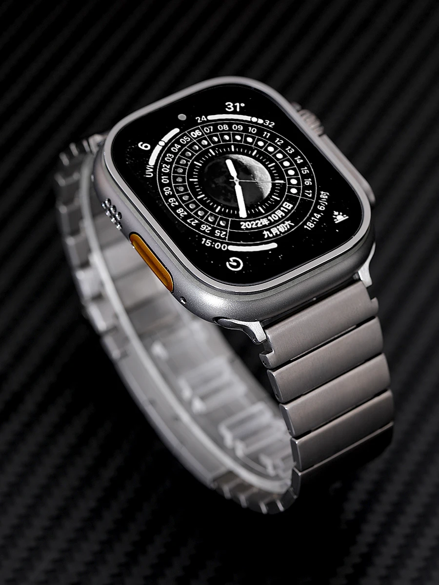 Luxury Modification Kit Titanium Strap For Apple ultra Watch 49mm 45mm Case Bracelet Mod Kit DIY iWatch Series 8 7 Watchband