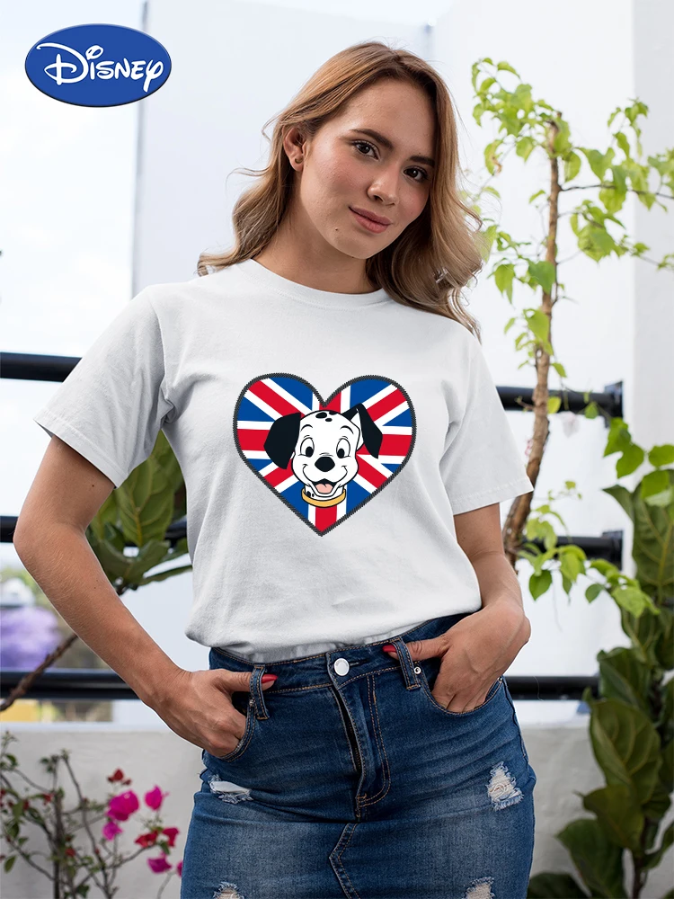 

Disney England Dalmatians Fashion Tshirt Women Short Sleeve Ropa Tumblr Mujer 2022 Tee Shirts Harajuku Casual Urban Dropshipping
