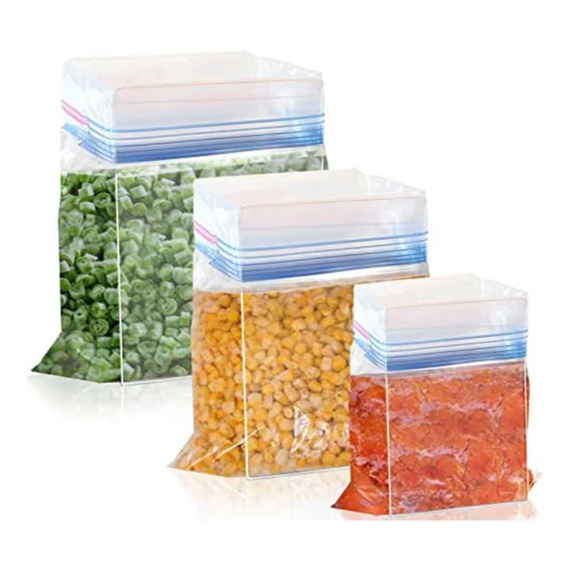 

3Pack Freezer Bag Holder Square Opening Storage Bags Anti-Flip Zip Lock Bag Holder For Filling Meal Prep Bags