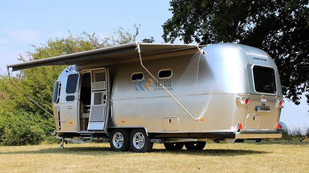 

Airstream Food Truck Coffee Catering Steel Concession Airstream Food Trailer With Full Kitchen Equipments